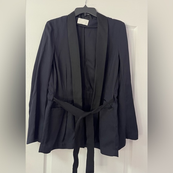 H&M Conscious Silk Blend Oversized tie Blazer (Size 6) - Picture 1 of 6